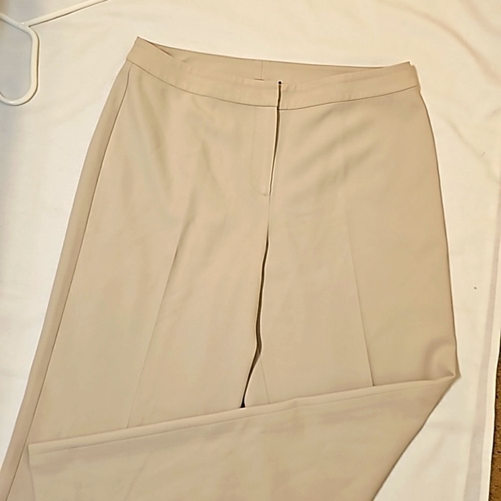 St. John Womens Tan Wide Leg Pants size 6